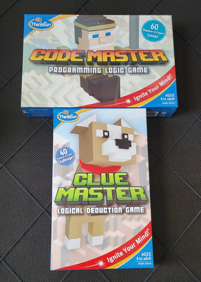 Thinkfun Clue Master Code Master  Math Dice Bundle STEM Toys Board Game Bundle