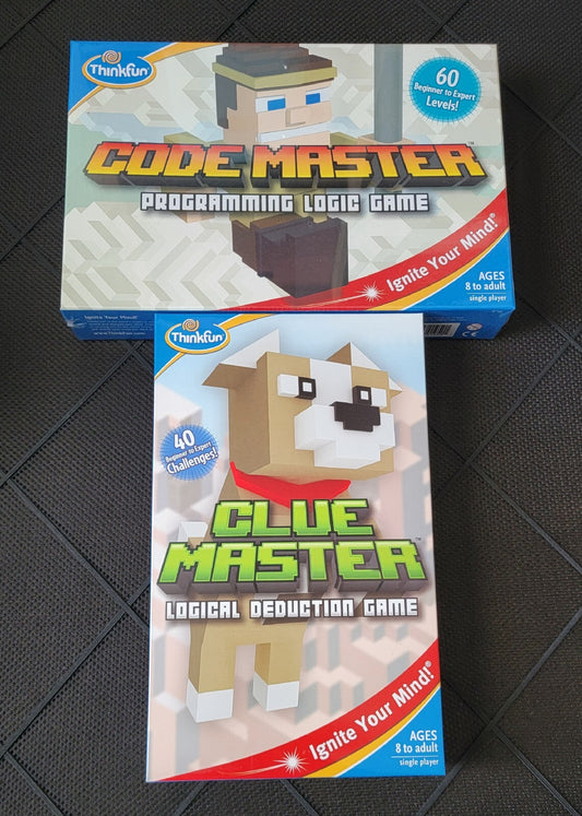 Thinkfun Clue Master Code Master  Math Dice Bundle STEM Toys Board Game Bundle