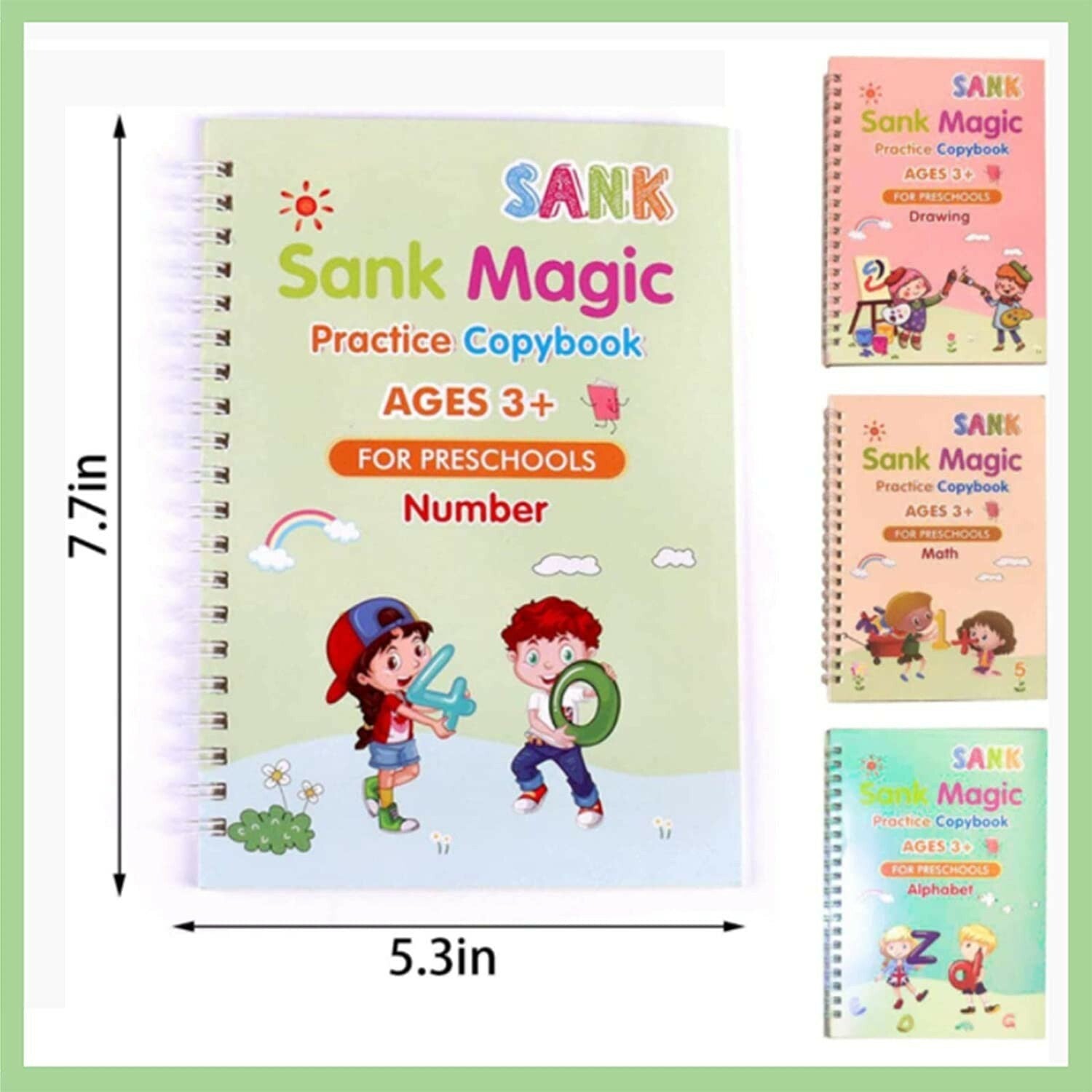 English Magic Practice Copybook Magic Calligraphy That Can Be Reused
