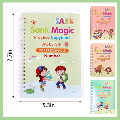English Magic Practice Copybook Magic Calligraphy That Can Be Reused