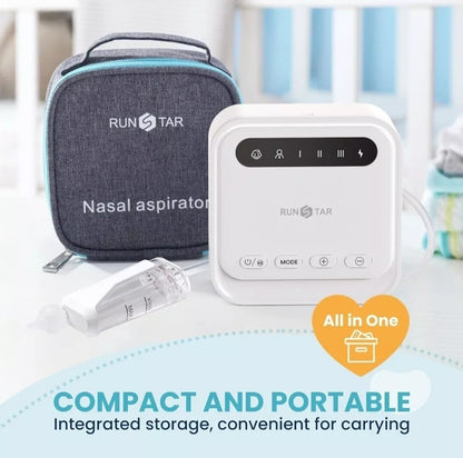 Nasal Aspirator NIB (3 Silicone Tips) + (3 Suction Levels) BPA Free