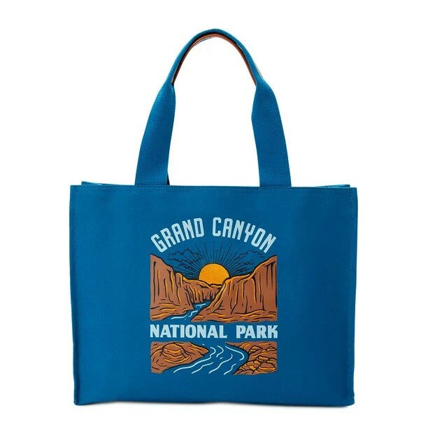 National Parks Women's Grand Canyon Tote Bag Blue NWT