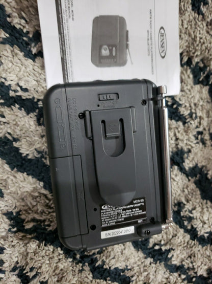 JENSEN MCR-75 Personal Cassette Player/Recorder with AM/FM Radio Manual Included