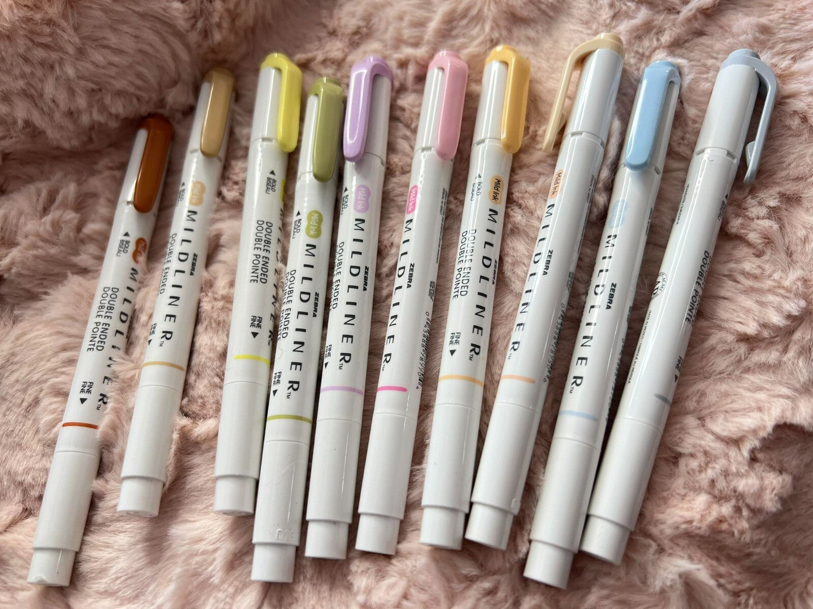 ZEBRA MILDLINER Double-Ended Highlighters 5-pc Set New w/o Box