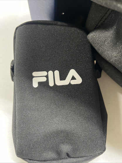 Fila Unisex Lilandra Backpack Gray Black With Pouch Medium 3-pc Set Backpack NWT