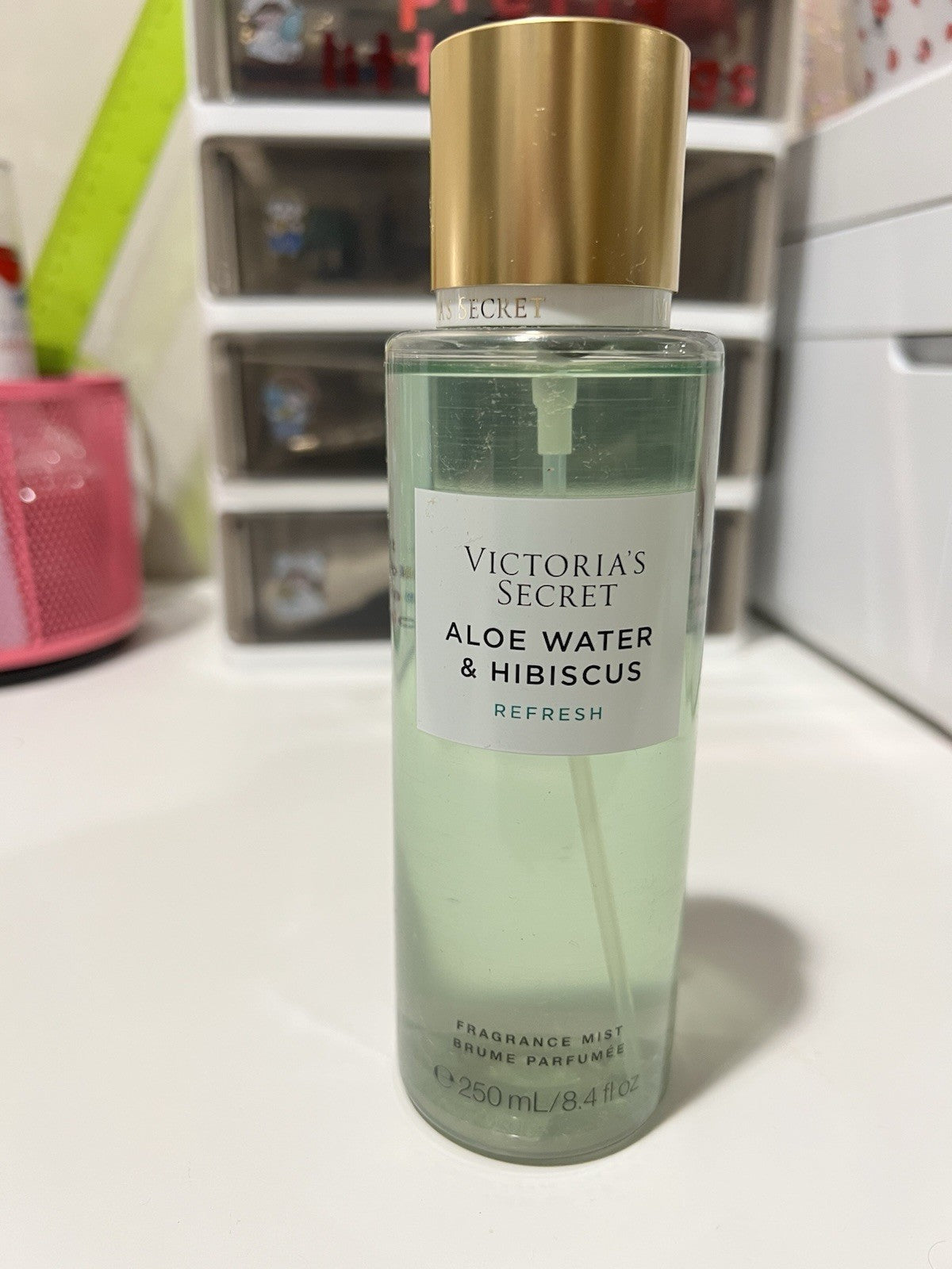 VICTORIA’S SECRET ALOE WATER & HIBISCUS FRAGRANCE BODY MIST SPRAY SPLASH 8.4 oz