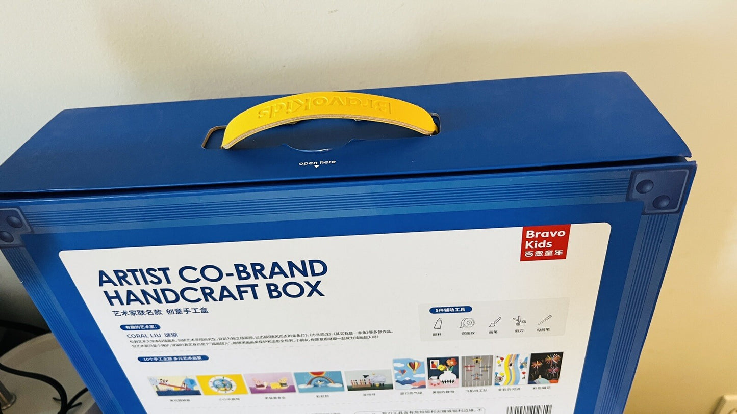 Art set Bravokids Artist Co-brand Handcraft Box 10-sets(Open Box) SRP $98