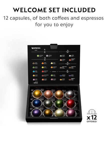 Vertuo Coffee and Espresso Maker, Black Matte Rose Gold New Openbox