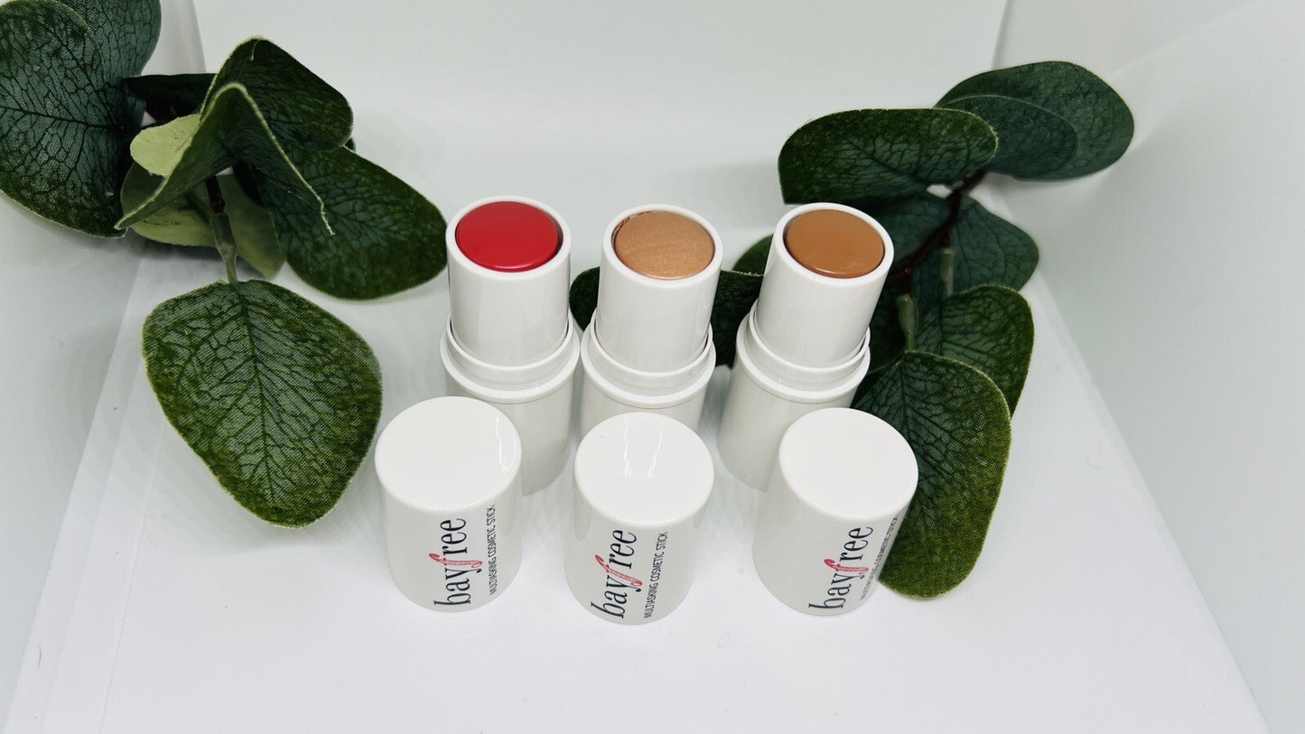 BayFree Multi Cosmetic Stick Trio (Highlighter, Contour, and Blush) NIB