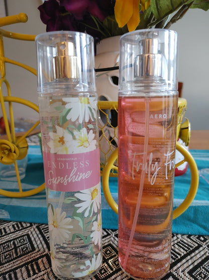 Aeropostale Women 2X Fragrance Mist 8fl oz. each Truly Free &Endless Sunshine