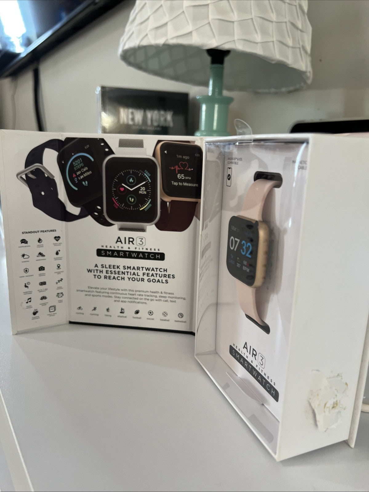 iTOUCH Air 3 Smartwatch Fitness Tracker with Heart Rate Tracker, Step Counter...