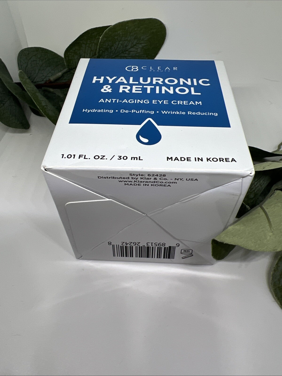 CLEAR Beauty Hyaluronic & Retinol Anti - Aging EYE Cream Wrinkle Reducing