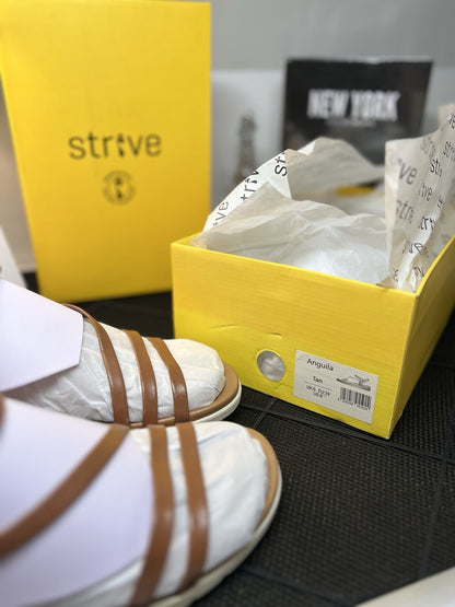 Strive Women's Anguila Sandal Tan  - 23121T, Tan Size 9 New in Box