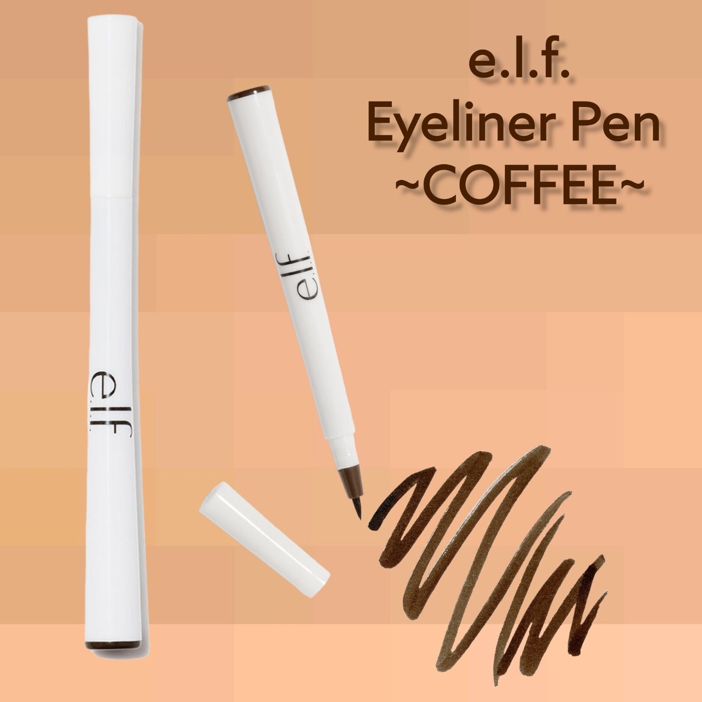 ELF Eyeliner Pen Coffee 21652 / 0.05 oz | New & Sealed|