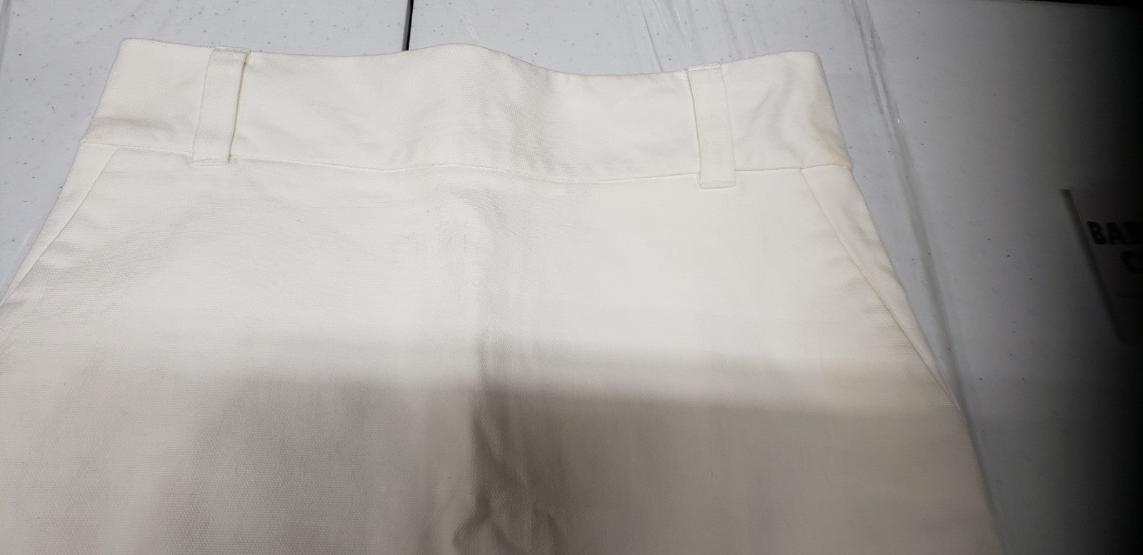 BANANA REPUBLIC Women Sleek Pencil Suiting Skirt Size 4 Off White Pre owned