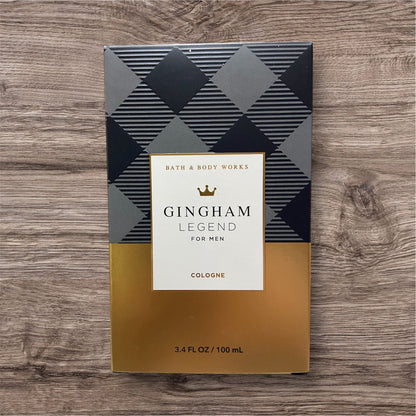 Bath & Body Works Men's Gingham Legend 3.4 oz Cologne Brand New in Box