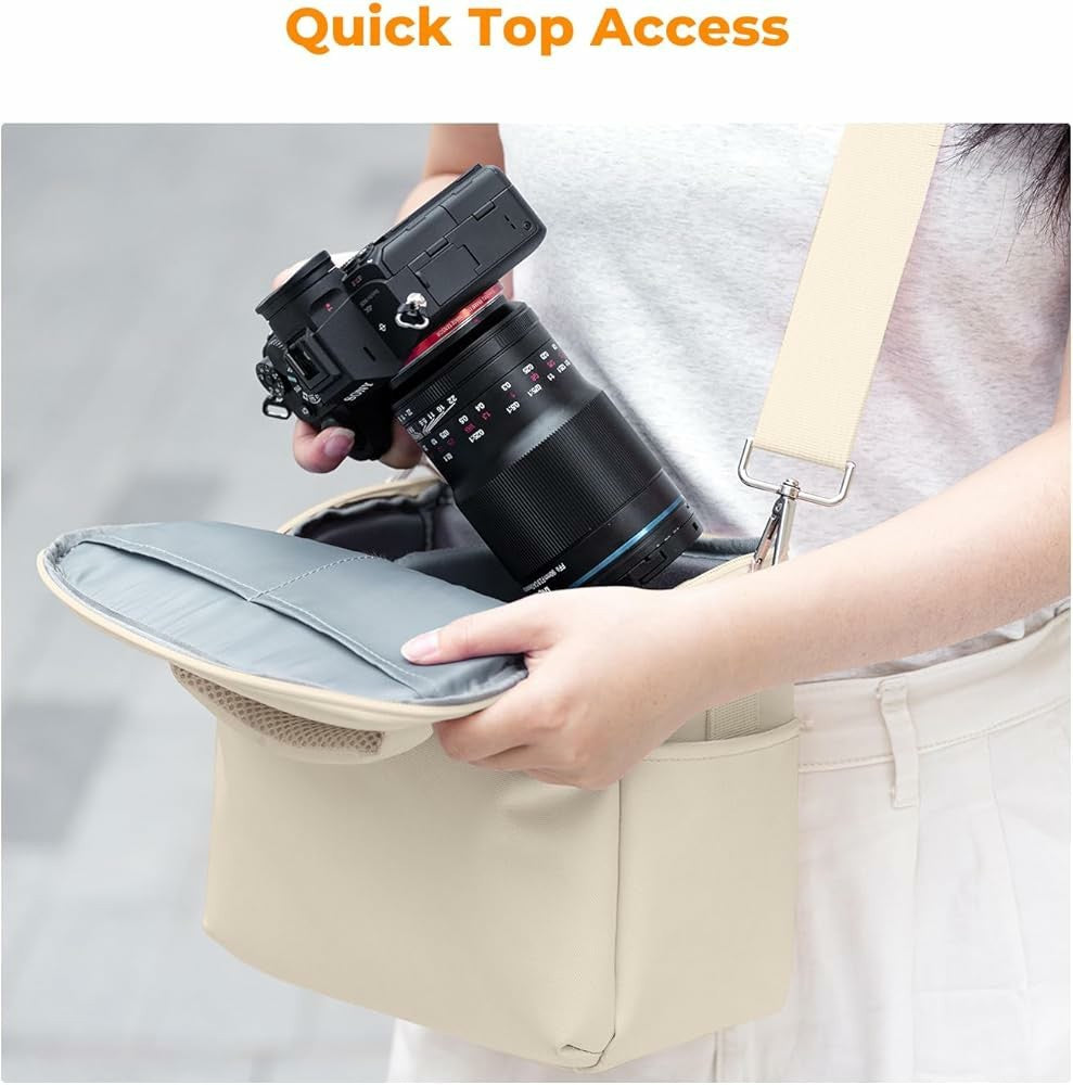 K&F Concept Small Camera Sling Bag for DSLR/Mirrorless Waterproof Shoulder Bag