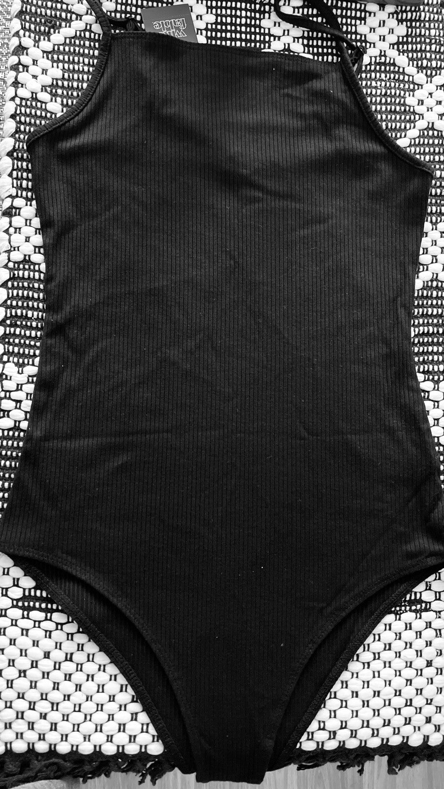 Wild Fable Women's Spaghetti Strap Bodysuit Black XS