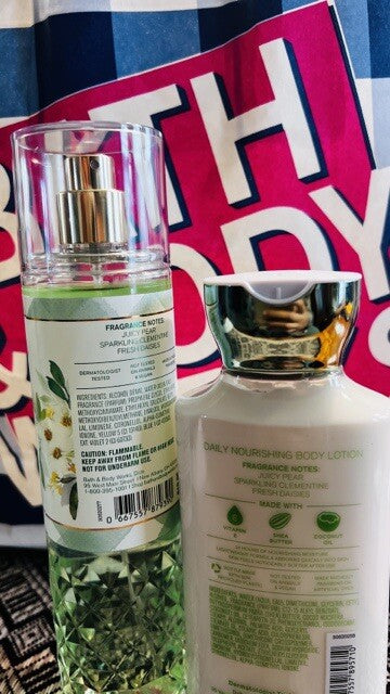 Bath & Body Works GINGHAM Fresh FINE FRAGRANCE MIST & BODY CREAM SET  NEW