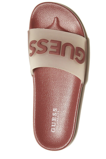Pool Slides Flat Guess GFLANA Size 7 / Wine