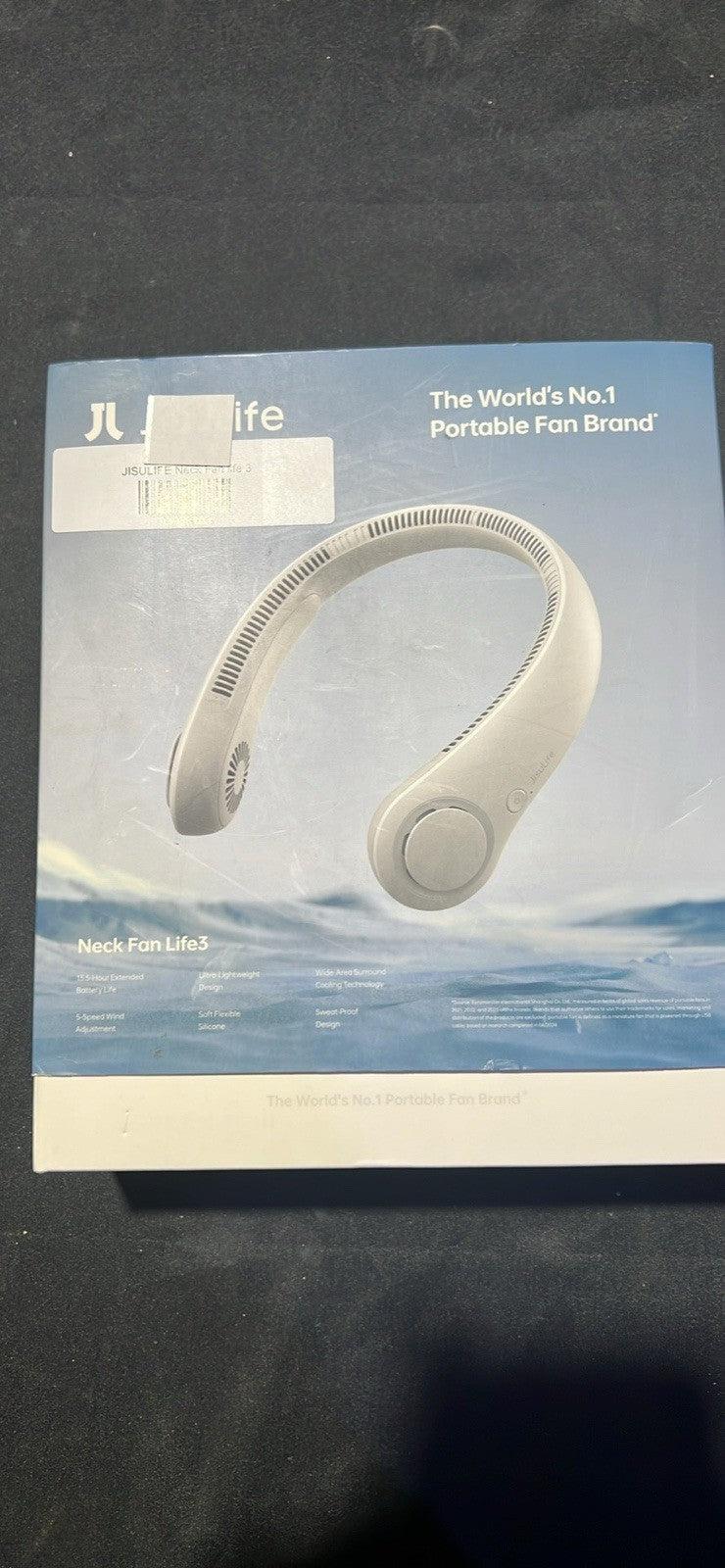 JISULIFE PORTABLE NECK FAN - NECK FAN LIFE4 - WHITE