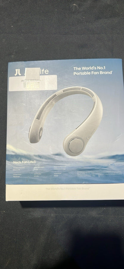 JISULIFE PORTABLE NECK FAN - NECK FAN LIFE4 - WHITE