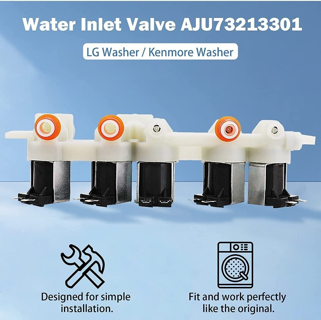 AJU75152601 Water Inlet Valve For LG Kenmore Washer TAW35618287 AP5668417 NEW