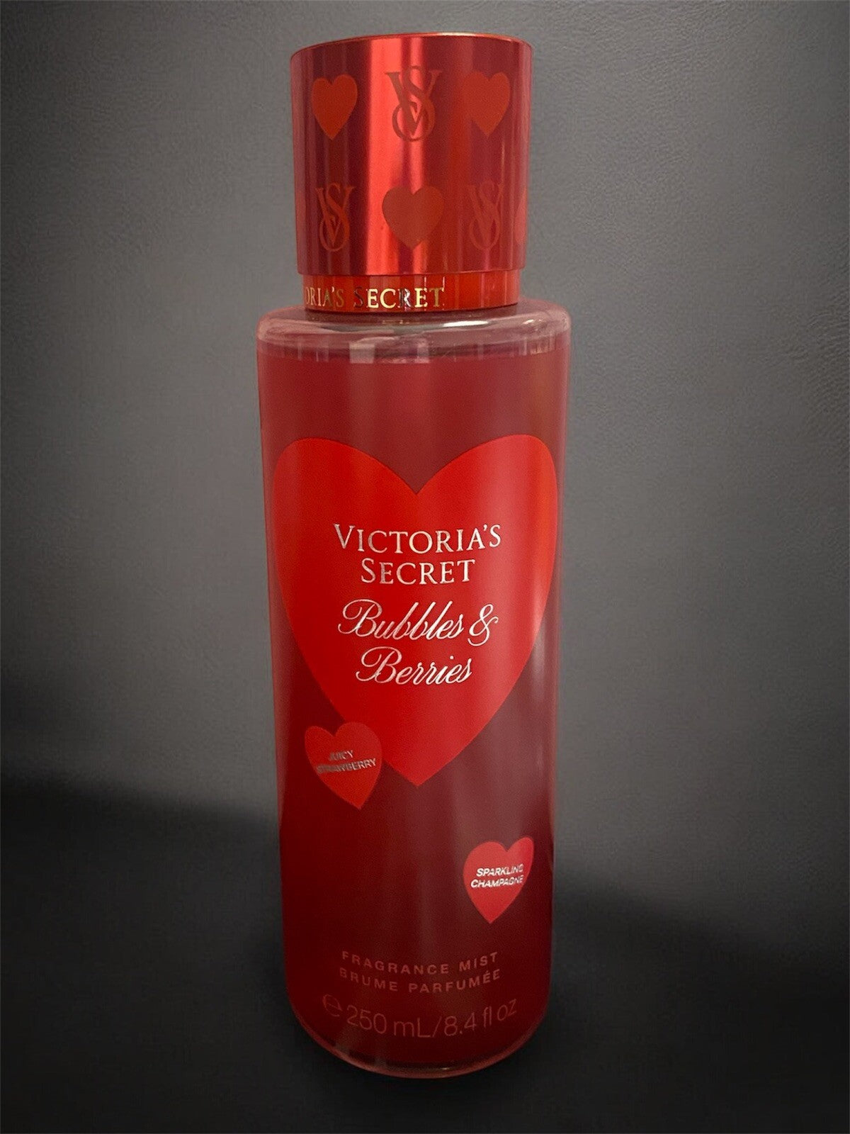 VICTORIA'S SECRET BUBBLES & BERRIES FRAGRANCE MIST VALENTINE EDITION 8.4 FL OZ