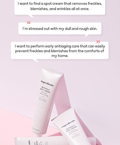 Ongredients Retinola Spot Cream 30ml (1.01oz)  2x Tubes