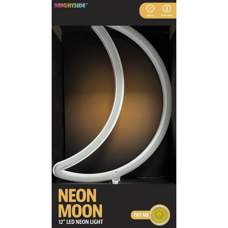 Moon Neon Sign - Moon Neon Light for Bedroom, Desk, Table Decorations NIB
