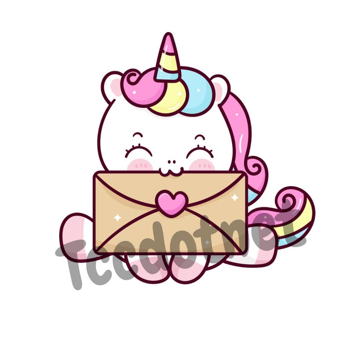 Stickers Unicorn Die Cut 1.95 "x 2" New ( Select your Design)