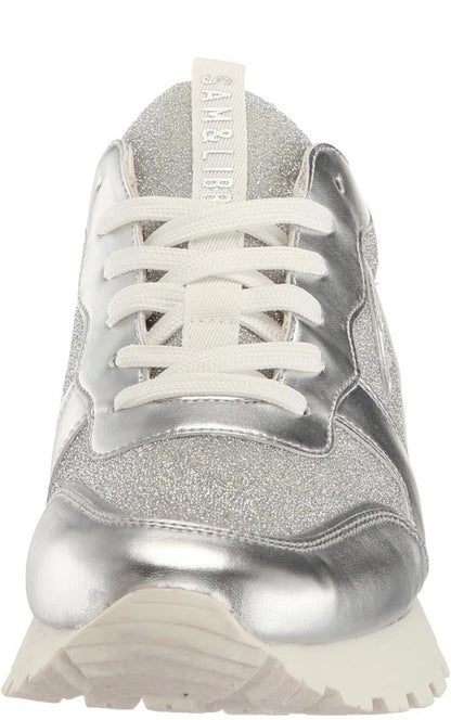 Sam & Libby Women's Randal Sneaker Lace Up Size 8.5 Silver