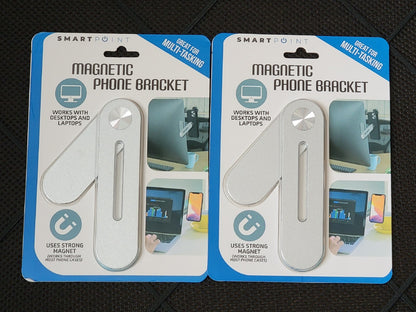 2-SMARTPOINT Magnetic Phone Brackets. Solid METAL, Very Solid Brackets