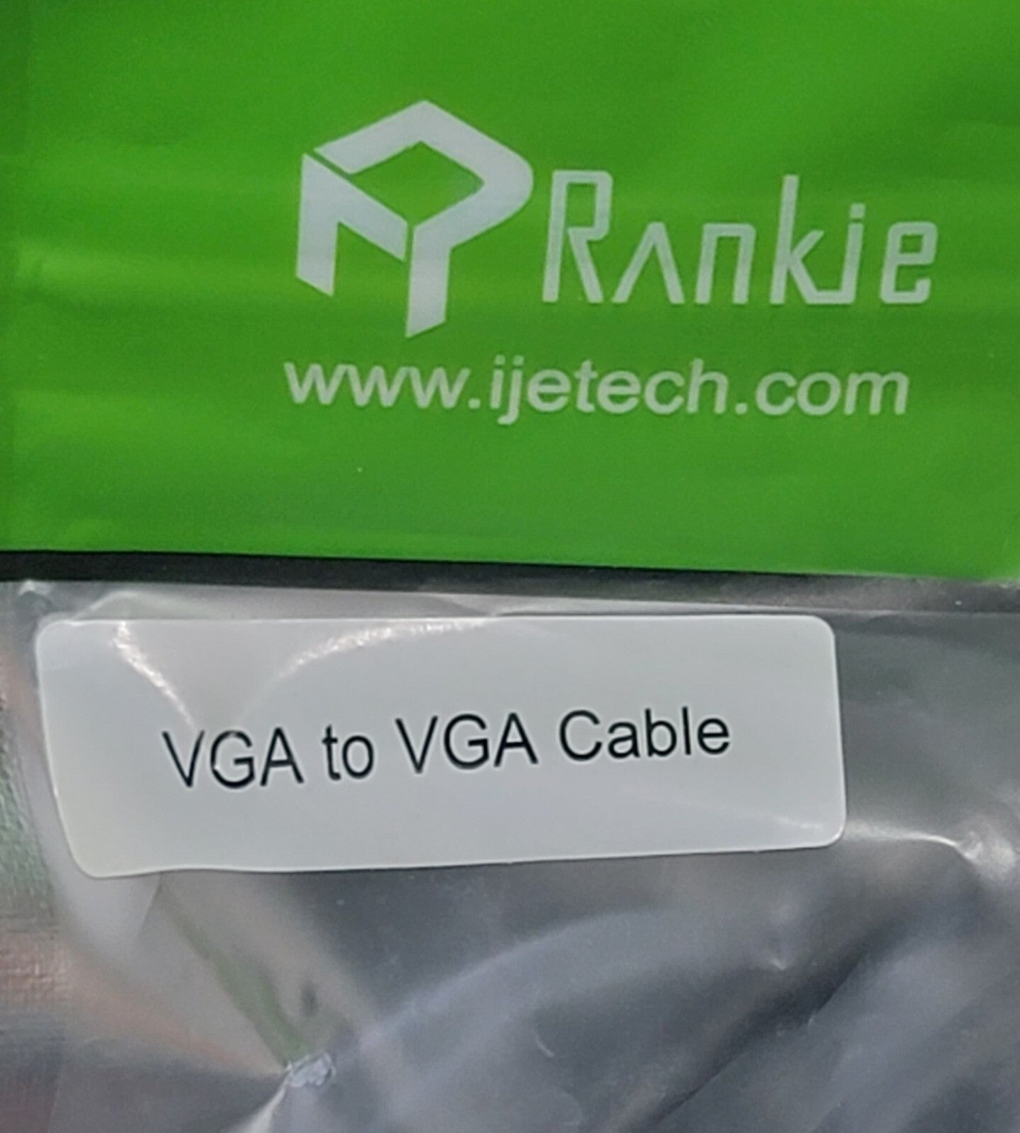 New Rankie VGA to VGA Monitor Cable 6 Feet R-1340-CB New VGA to VGA Cable