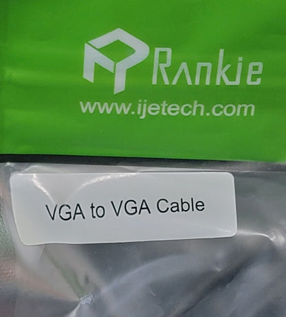 New Rankie VGA to VGA Monitor Cable 6 Feet R-1340-CB New VGA to VGA Cable