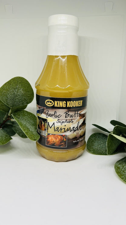 King Kooker Garlic Butter Injectable Marinade 16-Ounce 1 Bottle