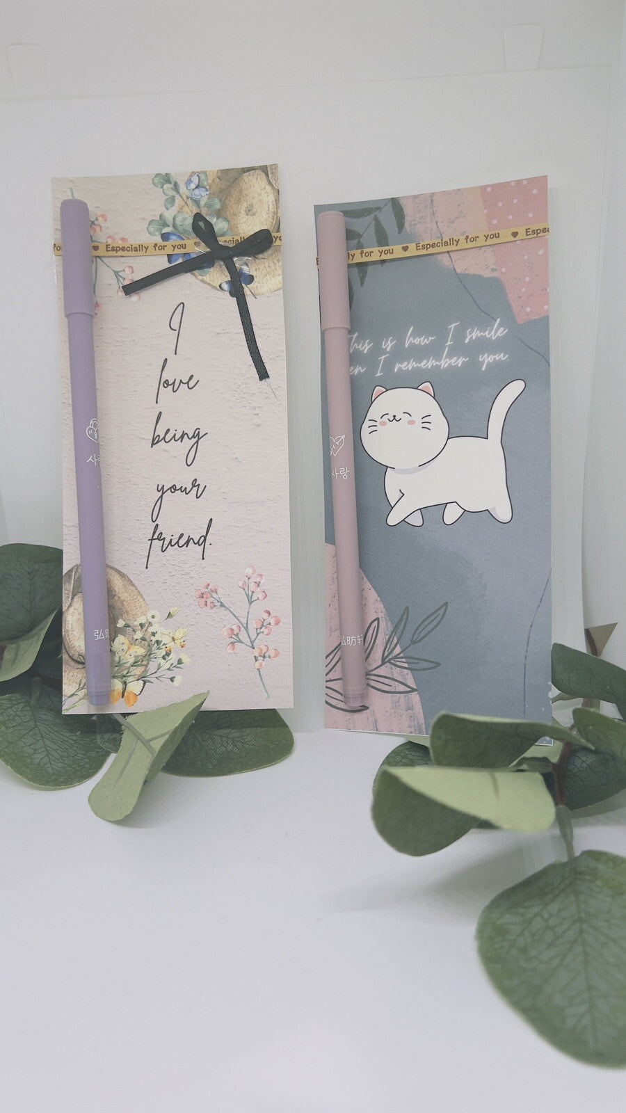 2pc Gift Pens Gel Ink Roller Pens Black Ink Cute Stationery Gift