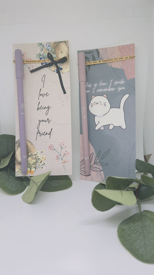 2pc Gift Pens Gel Ink Roller Pens Black Ink Cute Stationery Gift