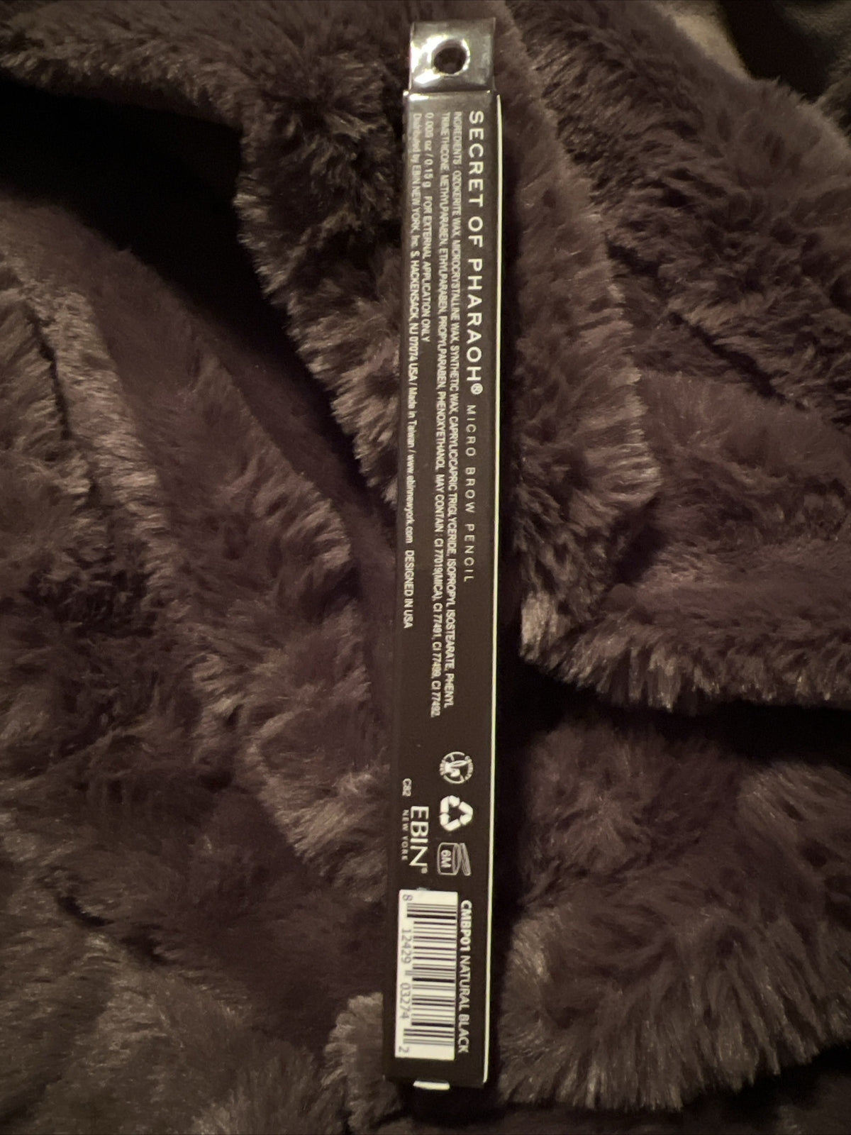 Secret Of Pharaoh - Micro Brow Pencil - "NATURAL BLACK" - New In Box