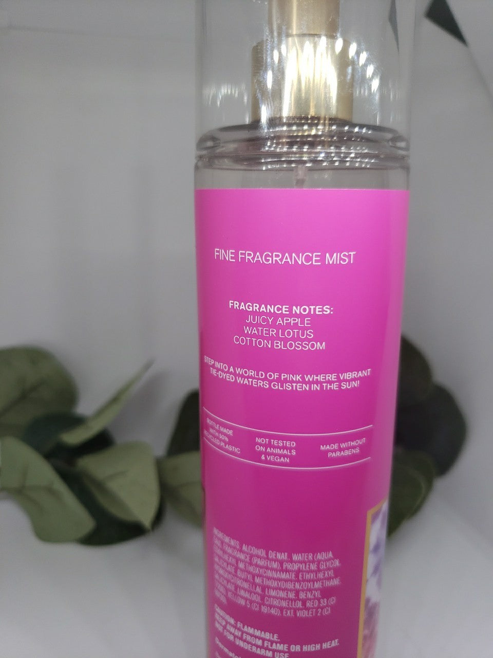 NEW Bath & Body Works Pink Tie Dye Fine Fragrance Mist, 8 oz