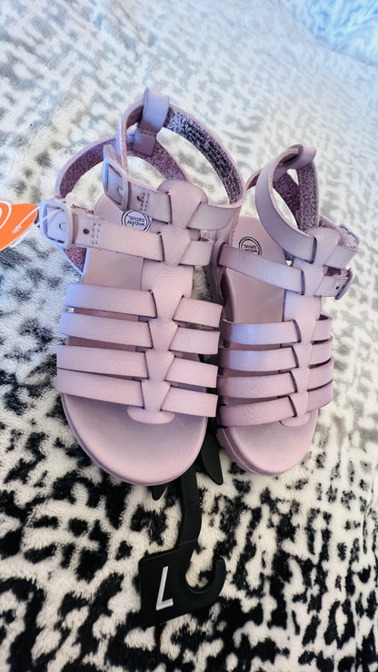 Garanimals Baby Girls Cute Rainbow /Bodysuits Size18 M & Gladiator Sandals Size7