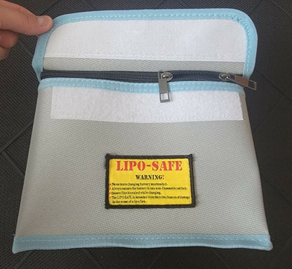 OUiON Lipo Battery Safe Guard Fireproof Explosion proof Bag w/Charge access