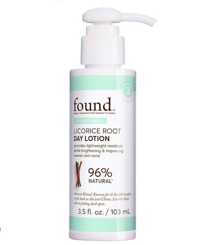 FOUND Skincare Licorice Root Face Lotion, 3.5 oz. | Brightening 2 Bottles NEW