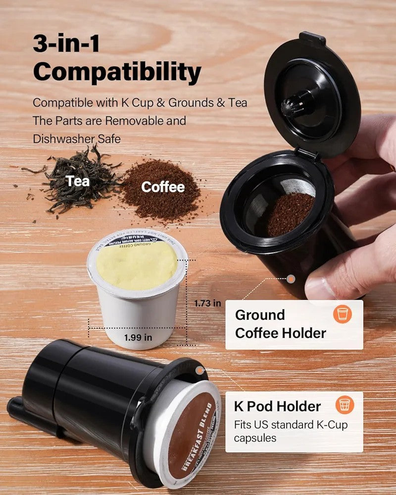Coffee Maker Hot & Iced With Bold Setting,Single Serve Coffee Maker For K Cup 