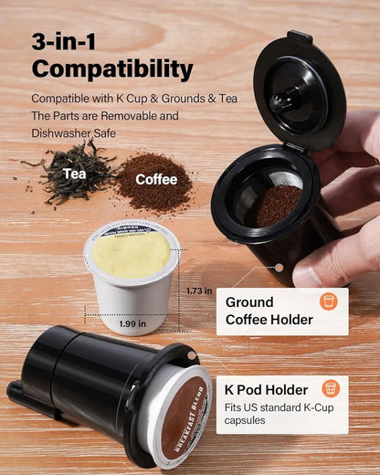 Coffee Maker Hot & Iced With Bold Setting,Single Serve Coffee Maker For K Cup 