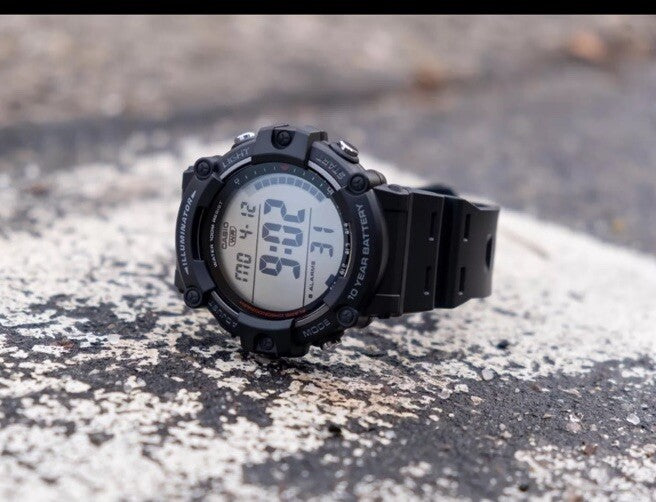Casio Digital Sport Watch, Black Resin Strap AE-1500WH-8BVDF