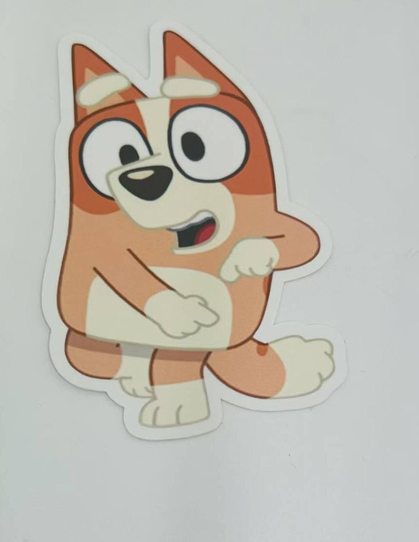 Bluey Stickers Die Cut ( Cricut Made) 3"x 2" New ( Select your Design)
