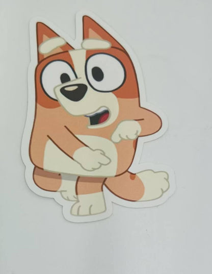 Bluey Stickers Die Cut ( Cricut Made) 3"x 2" New ( Select your Design)