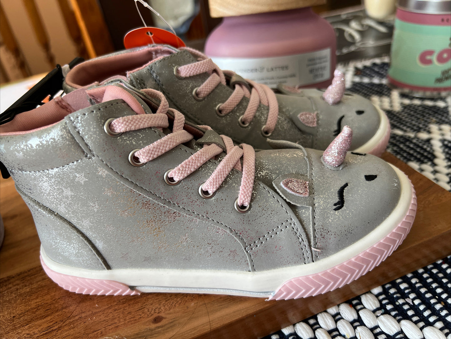 Toddler Girl Unicorn Shoes Size 11  & Busy Board Unicorn Backpack Set New
