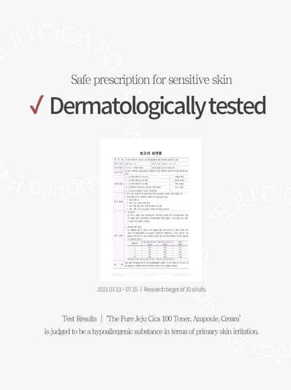 PRETTY SKIN The Pure Jeju Cica 100 Toner 250ml Vitalizing Toner Korean Skin Care